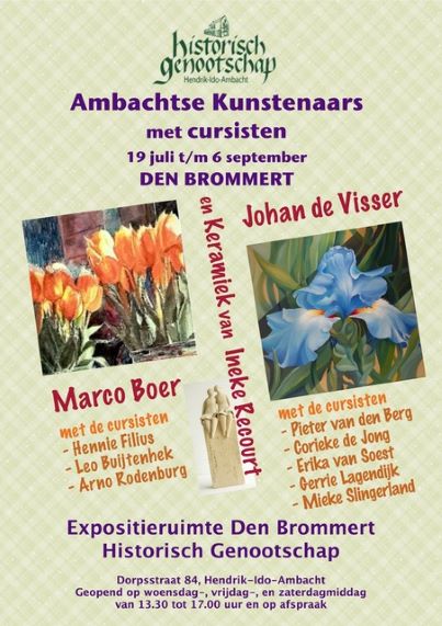 Ambachtse kunstenaars en hun cursisten